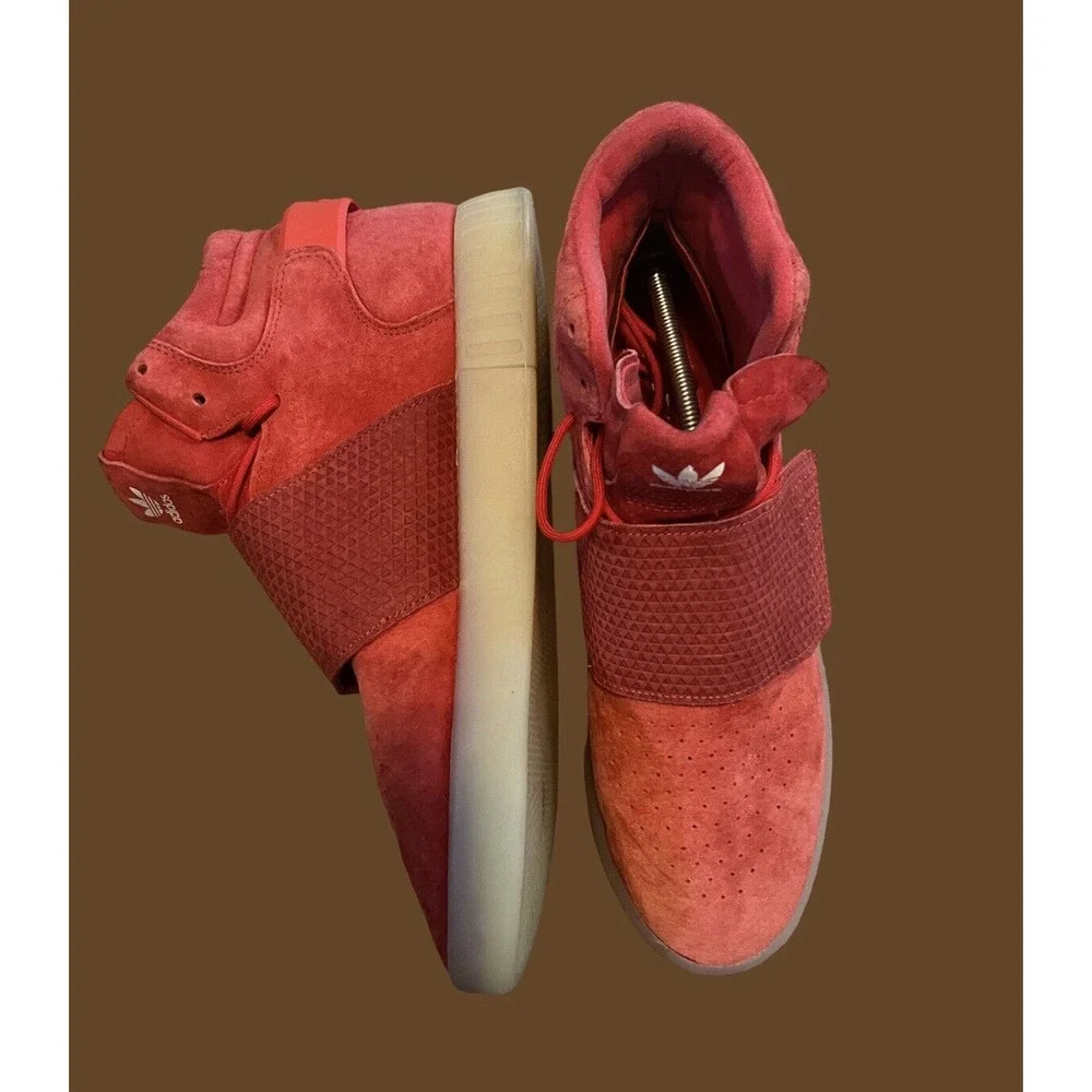 MEN'S SIZE 13- ADIDAS Tubular Invader Strap 'Red', Sneakers